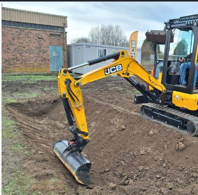 Mini pelle JCB excavation